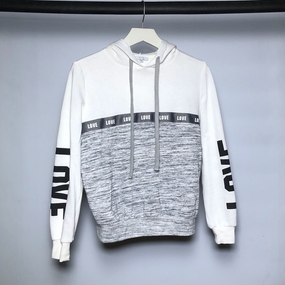 White and grey hoodie - Picture 1 of 1